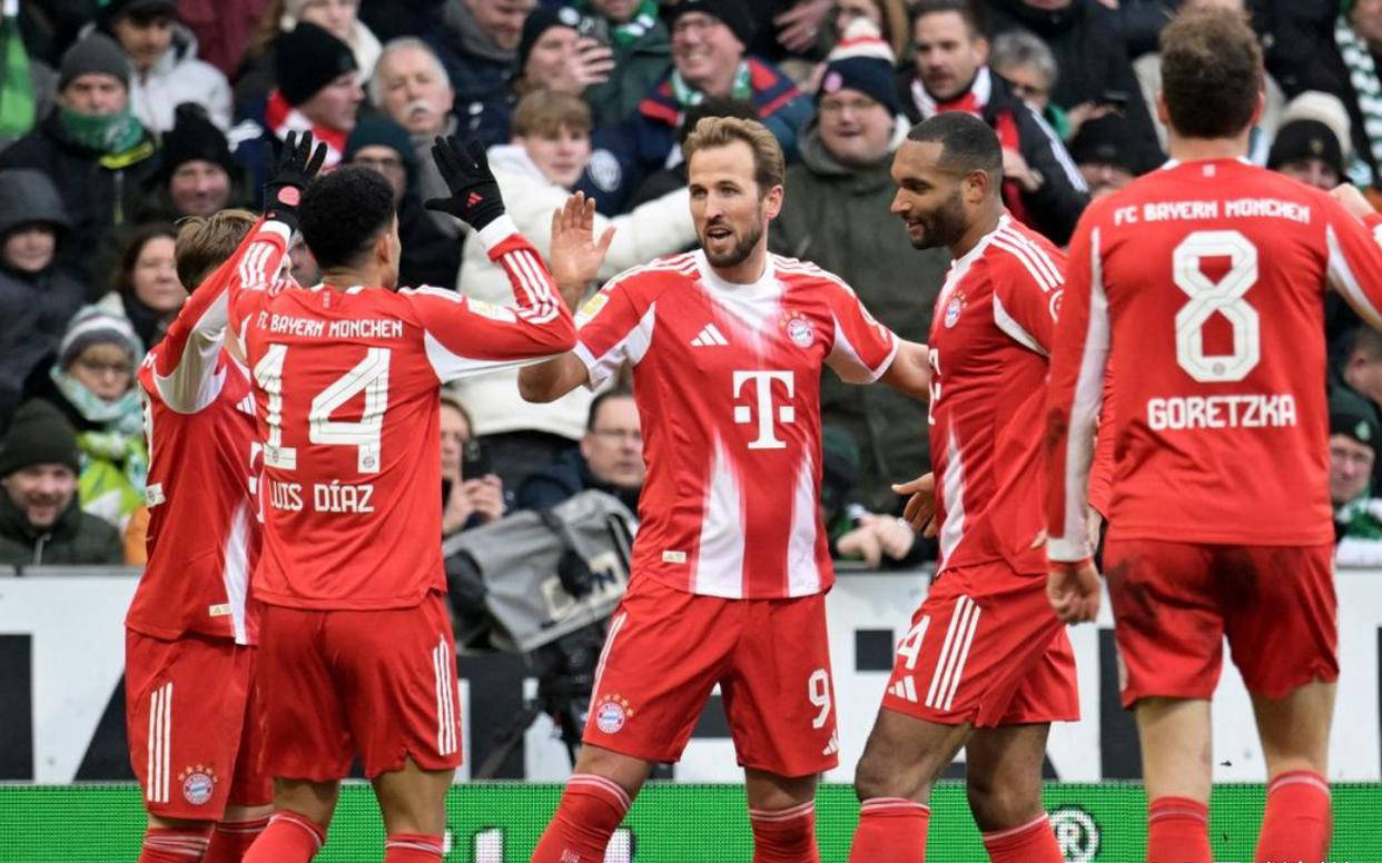 德甲豪门拜仁3-0轻取云达不莱梅,32岁凯恩火力全开:22轮攻入26球